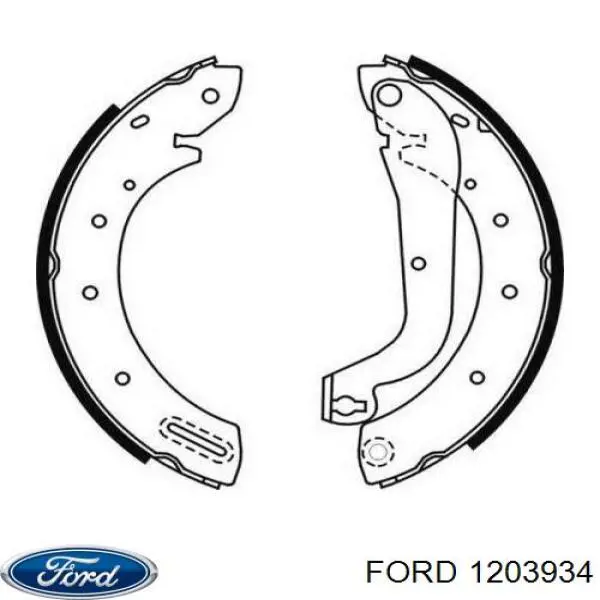 Колодки гальмові задні, барабанні Ford 1203934 ціна, від 31.67 USD