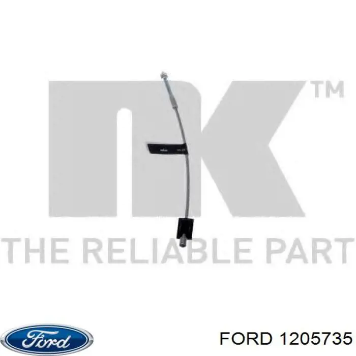 Трос стоянкового гальма передній Ford 1205735 ціна, від 6.15 USD