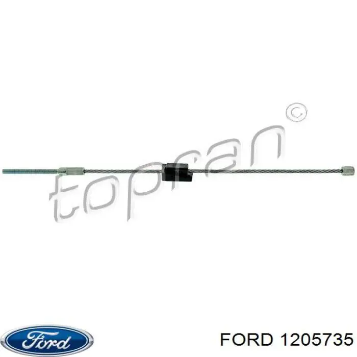 Купити 1205735 Ford Трос ручного гальма передній