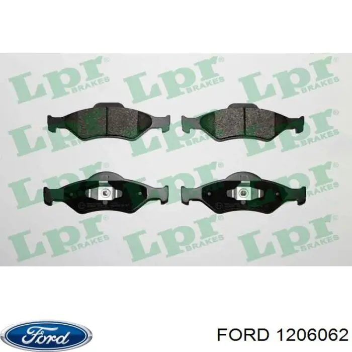 1206062 Ford колодки гальмівні передні, дискові