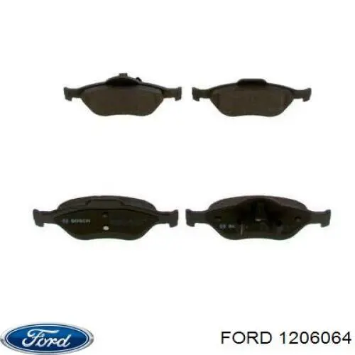 1206064 Ford колодки гальмівні передні, дискові