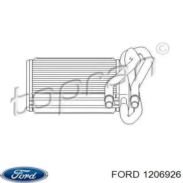 Радіатор пічки (обігрівача) Ford 1206926 ціна, від 19.00 USD