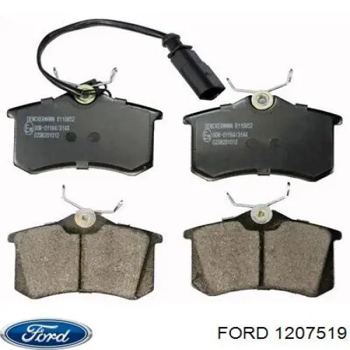 1207519 Ford колодки гальмові задні, дискові