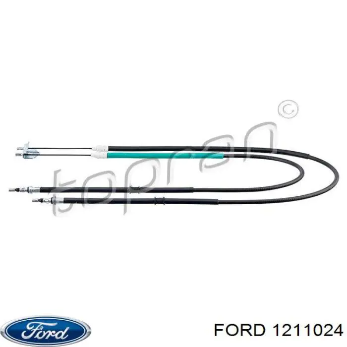 Купити 1211024 Ford Трос ручного гальма задній, правий/лівий