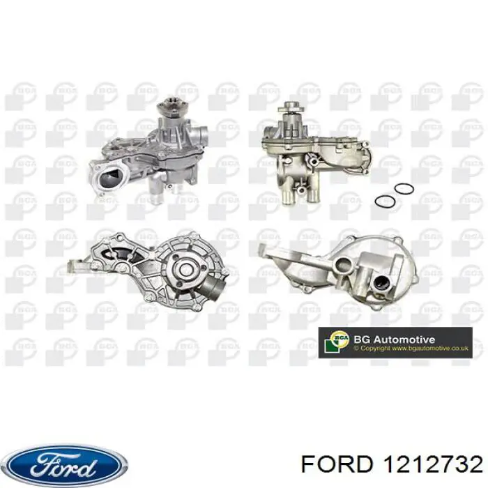 Помпа водяна, (насос) охолодження, в зборі з корпусом Ford 1212732 ціна, від 36.32 USD