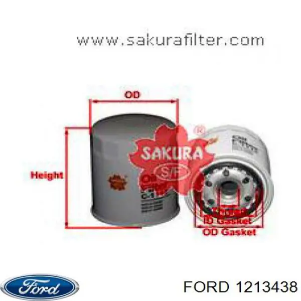 Фільтр масляний Ford 1213438
