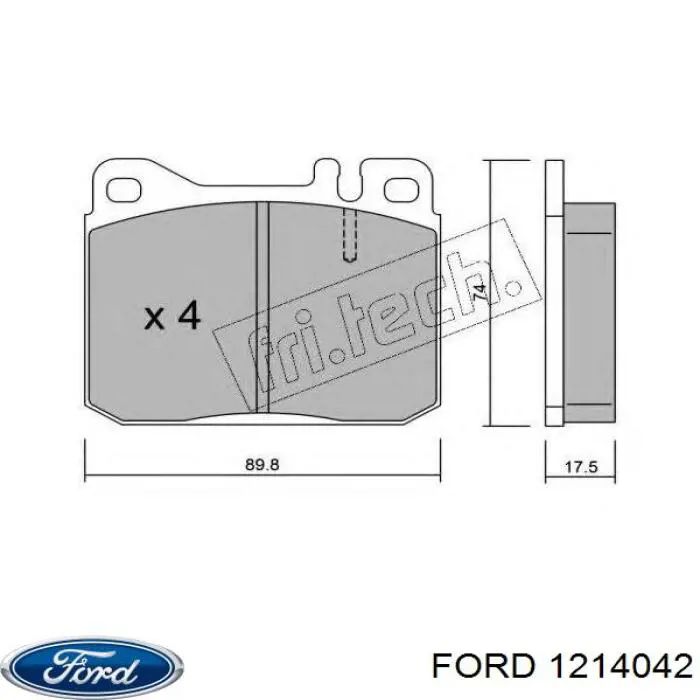 Цапфа поворотна ліва Ford 1214042 ціна, від 361.76 USD