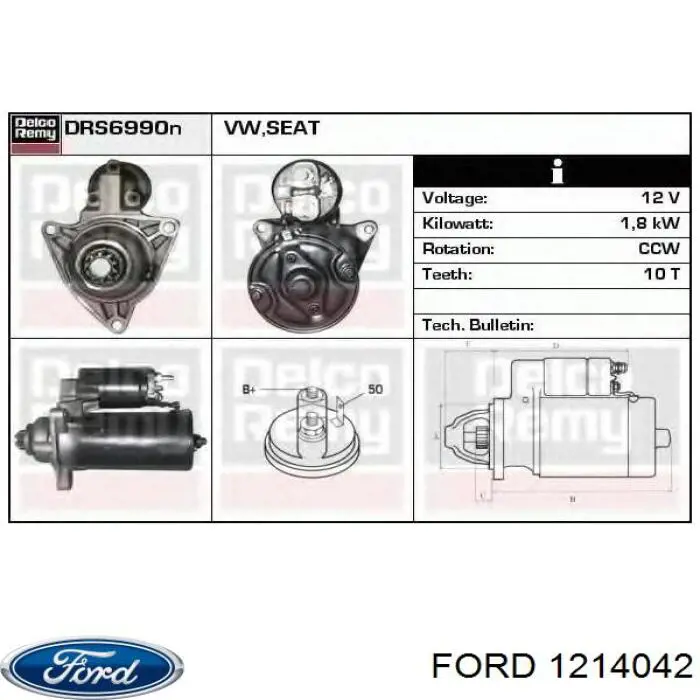 Купити 1214042 Ford Цапфа поворотного кулака