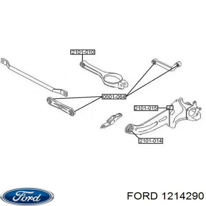 1214290 Ford Важелі задньої підвіски