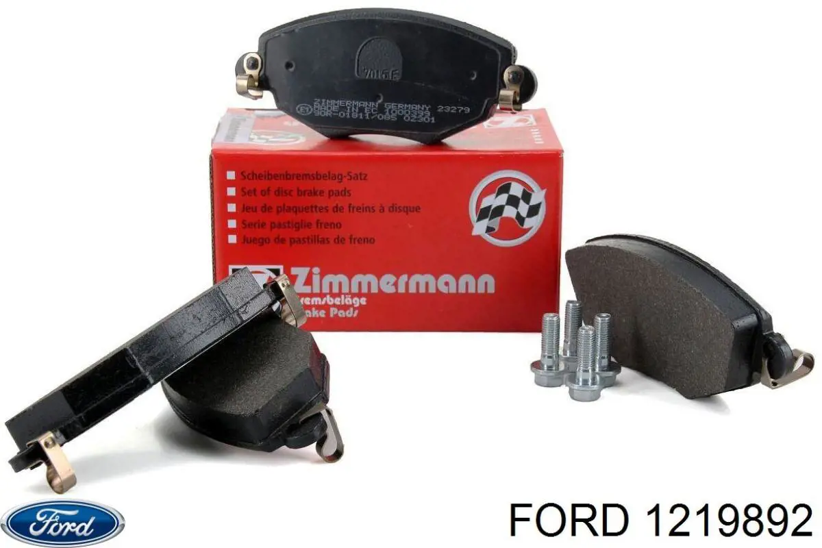 Задні гальмівні колодки 1219892 Ford