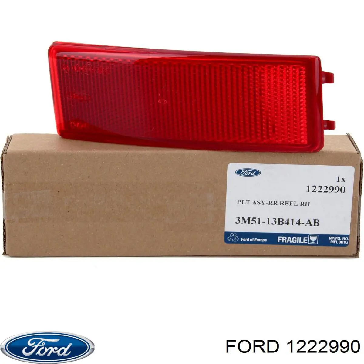Правий катафот бампера Ford 1222990 ціна, від 10.46 USD