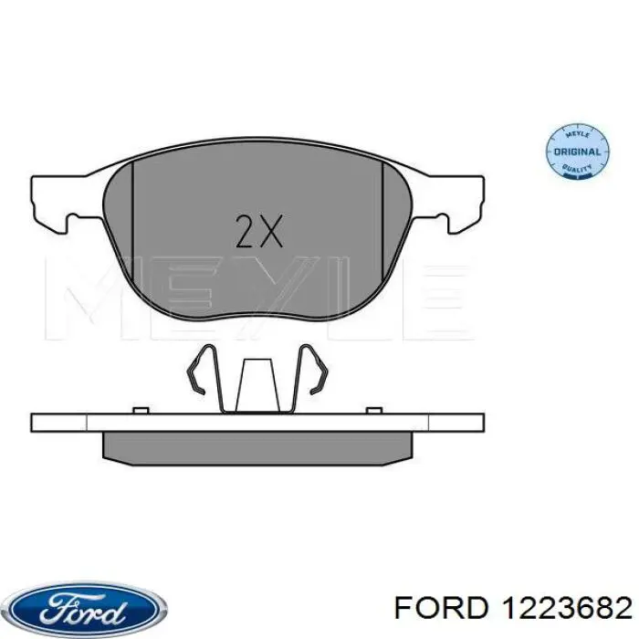 1223682 Ford колодки гальмівні передні, дискові