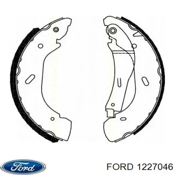Купити 1227046 Ford Колодки гальмові задні, барабанні