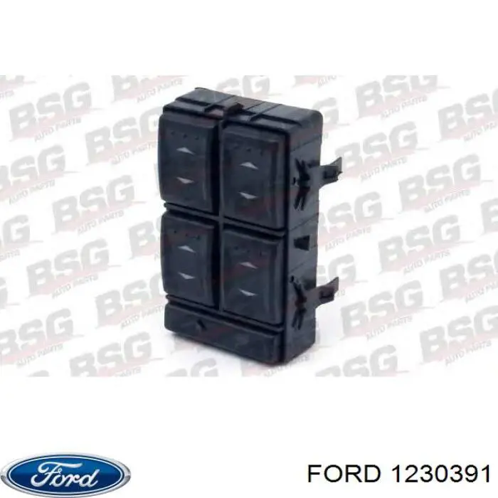 Купити 1230391 Ford Кнопковий блок керування склопідіймачами передній лівий