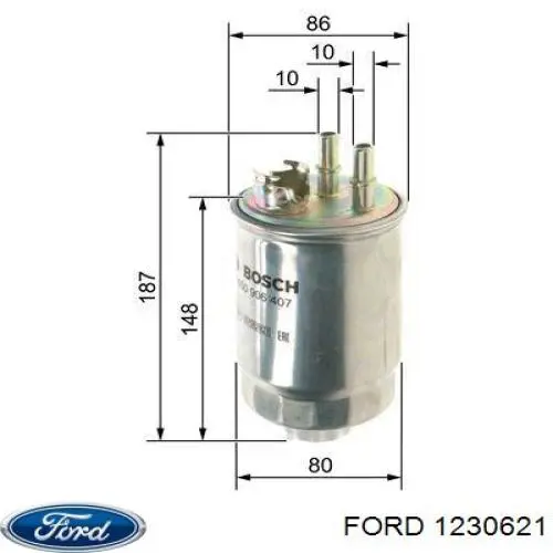 Купити 1230621 Ford Фільтр-відстійник палива грубої очистки