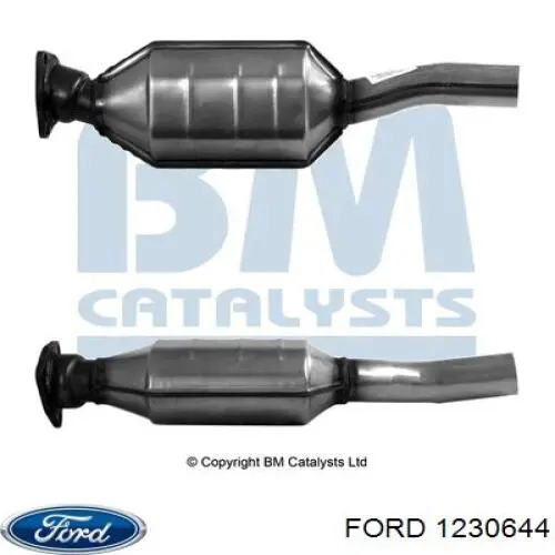 Купити 1230644 Ford Перетворювач відпрацьованих газів
