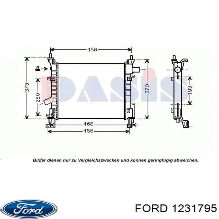 1231795 Ford радіатор охолодження двигуна