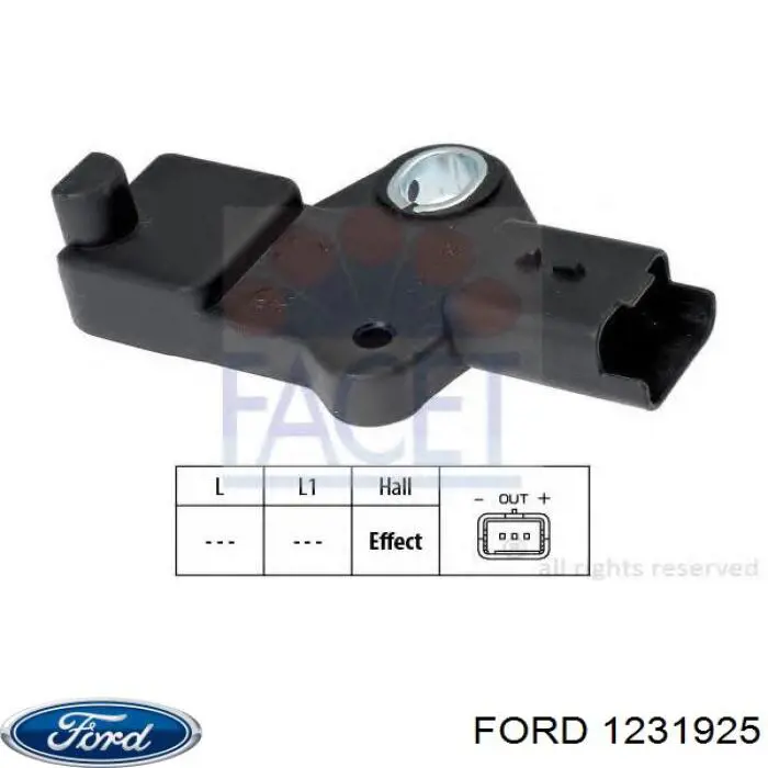 1231925 Ford датчик положення (оборотів коленвалу)
