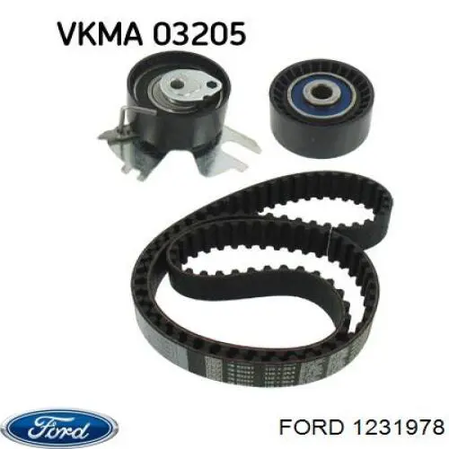 Ролик ременя ГРМ, паразитний Ford 1231978 ціна, від 10.76 USD