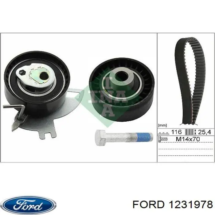 Купити 1231978 Ford Ролик паразитний ГРМ