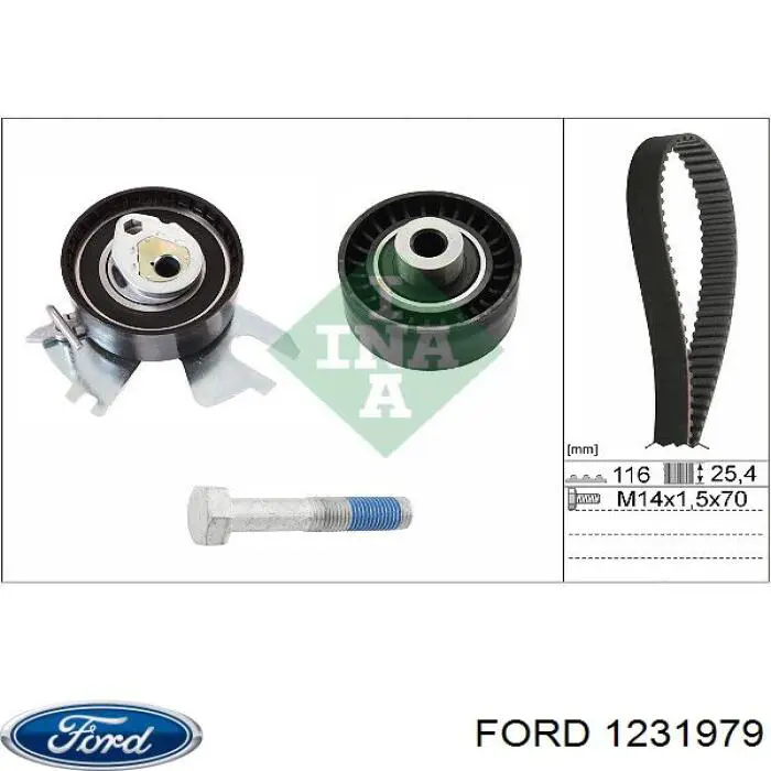 Купити 1231979 Ford ГРМ ремень