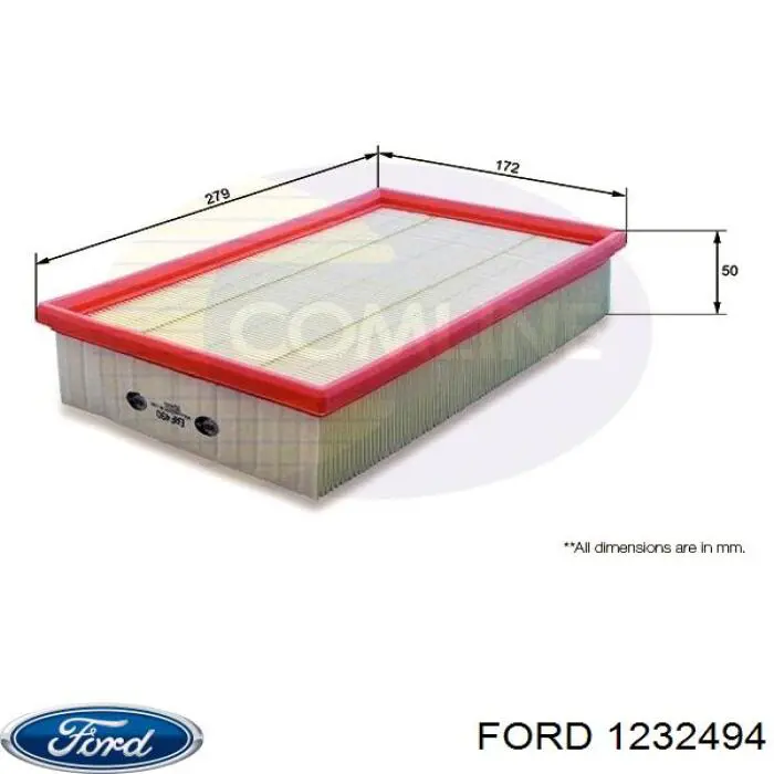 Купити 1232494 Ford Автомобільний фільтр повітря