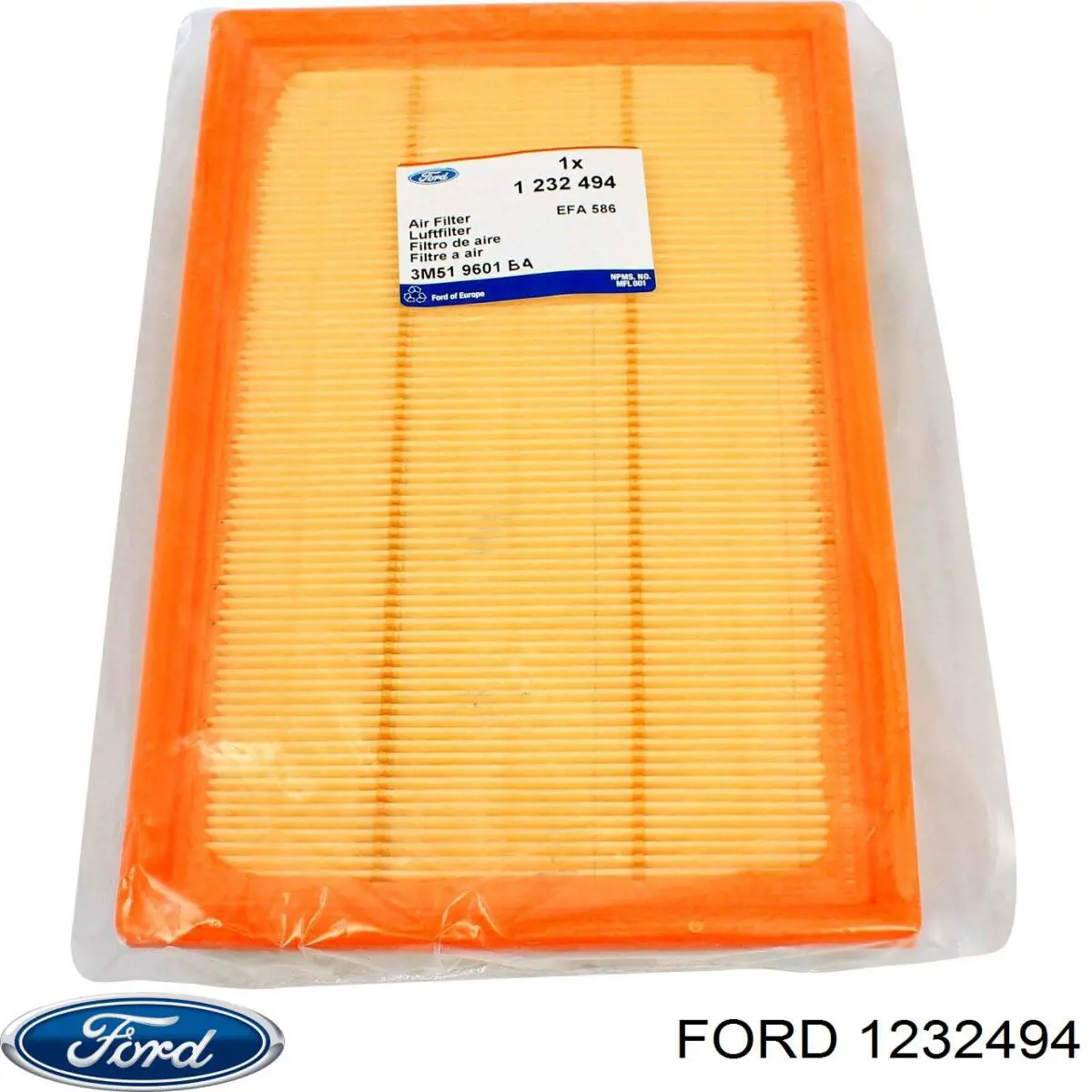 1232494 Ford фільтр повітряний