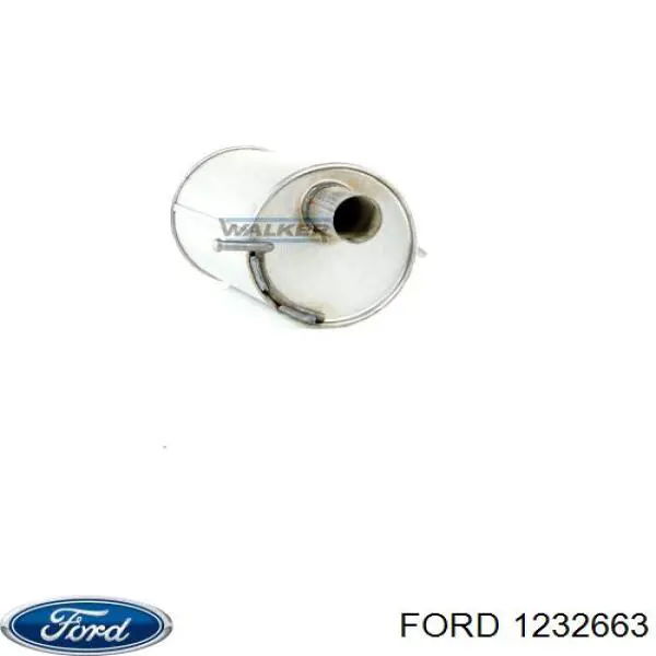 1232663 Ford Глушник, задня частина