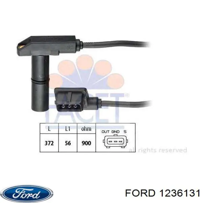 1236131 Ford пружина задня