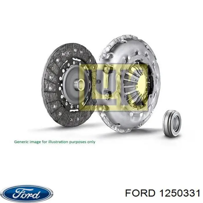 Купити 1250331 Ford Комплект зчеплення (диск, корзина, підшипник)