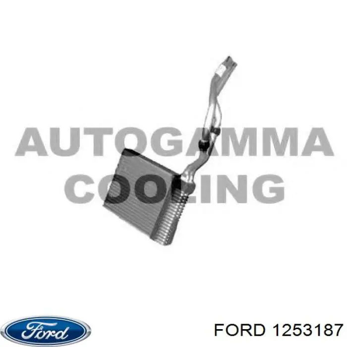 1253187 Ford радіатор пічки (обігрівача)