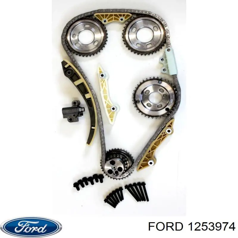 Купити 1253974 Ford Заспокоювач ланцюга ГРМ, лівий
