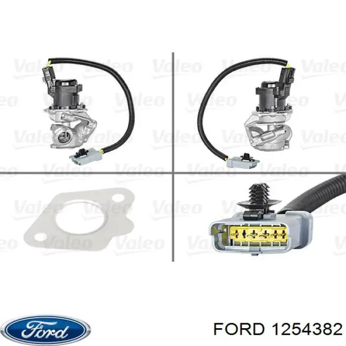 Клапан EGR, рециркуляції газів 1254382 Ford