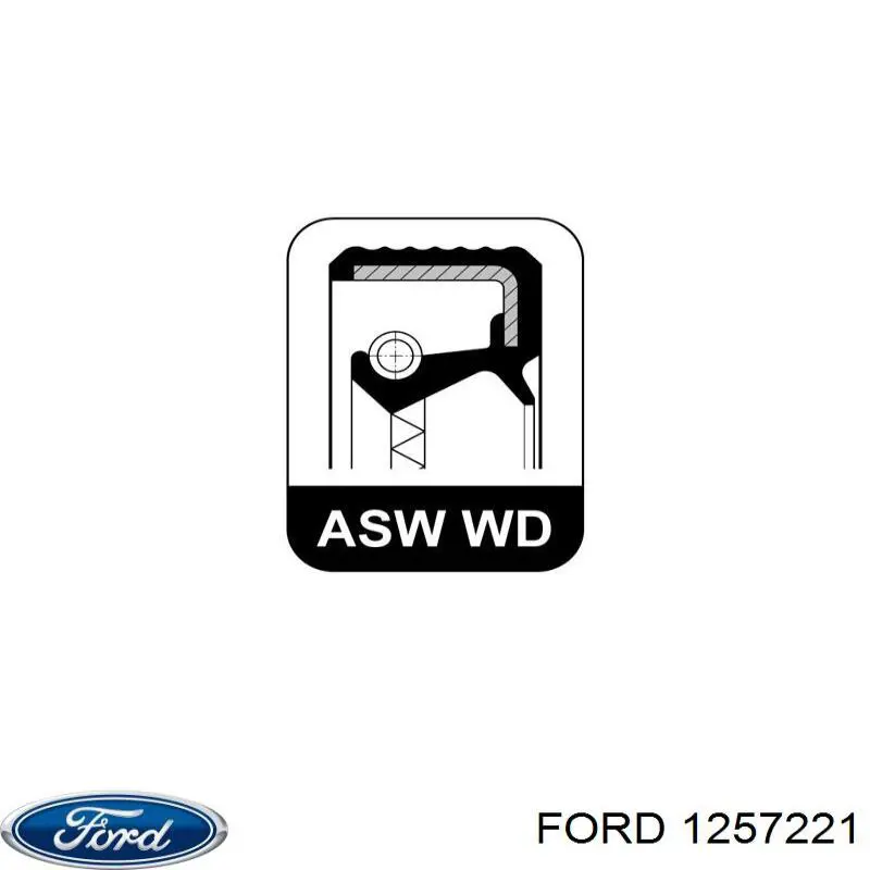 Купити 1257221 Ford Сальник распредвала двигуна, передній