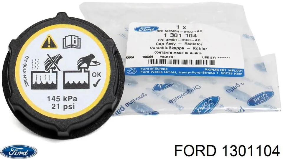 1301104 Ford кришка/пробка розширювального бачка
