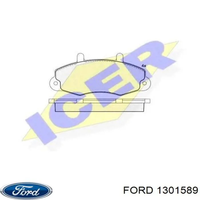 Передні тормозні колодки 1301589 Ford