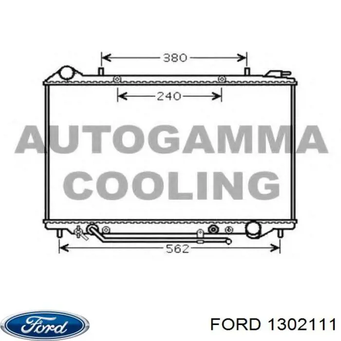 Скло-кватирка двері, передній, лівій 1302111 Ford