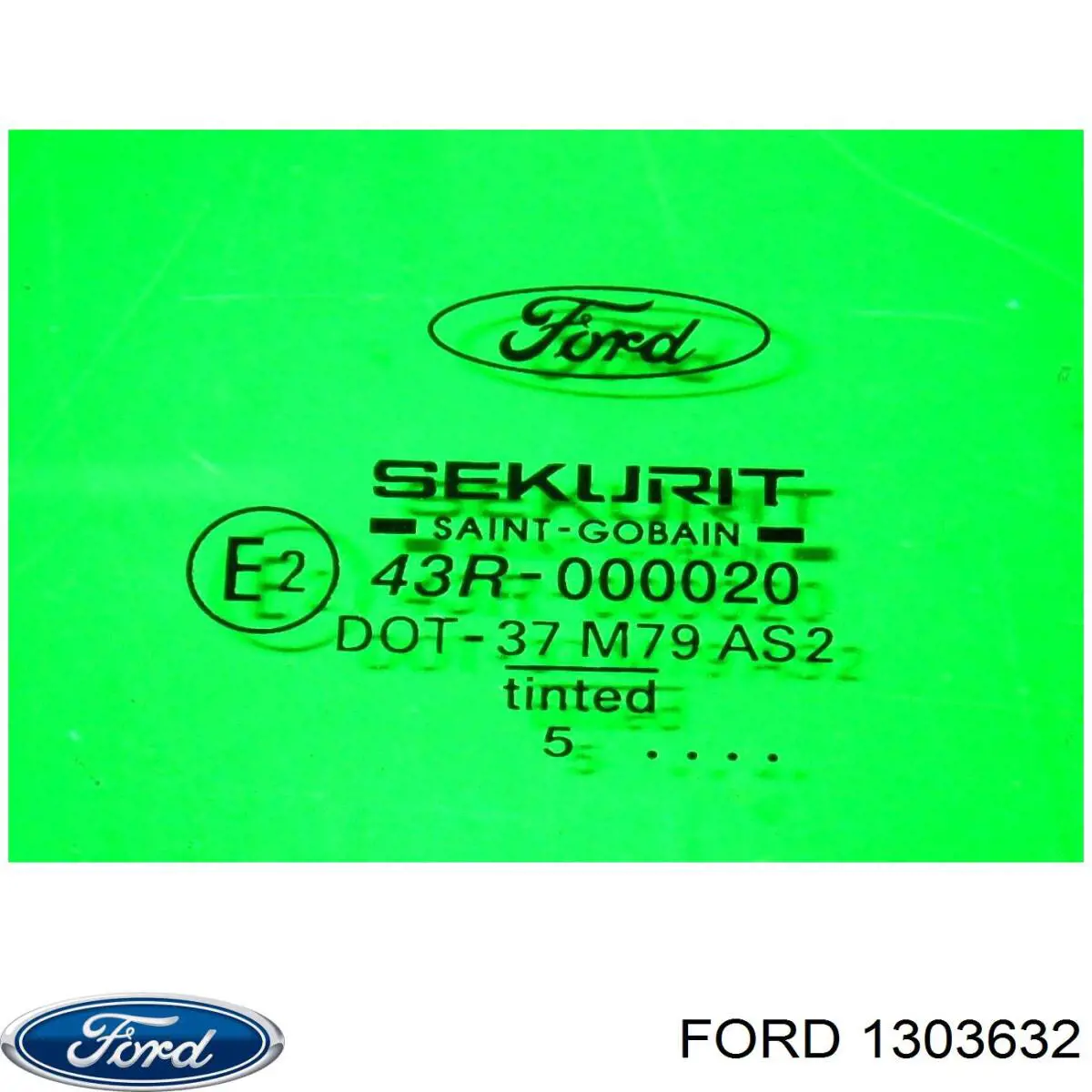 Скло заднє праве Ford 1303632 ціна, від 13.28 USD