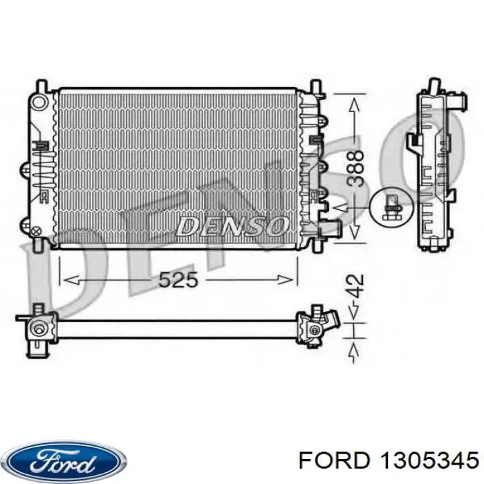 Пружина передньої підвіски Ford 1305345