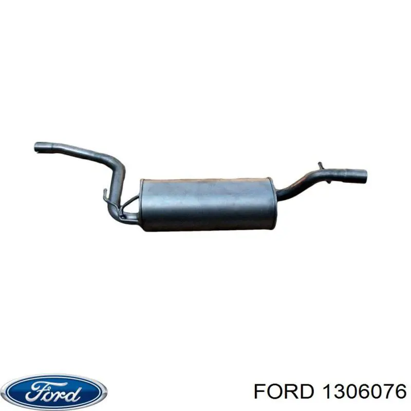 1306076 Ford глушник, центральна частина