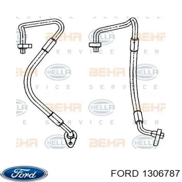Шланг кондиціонера, від компресора до радіатора Ford 1306787 ціна, від 26.64 USD