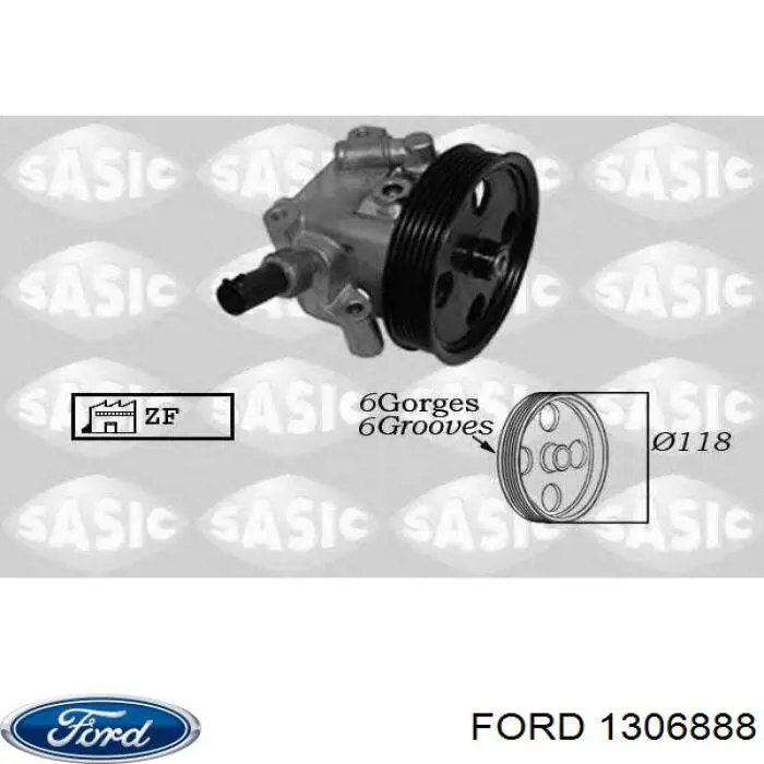 Насос ГПК Ford 1306888 ціна, від 99.11 USD