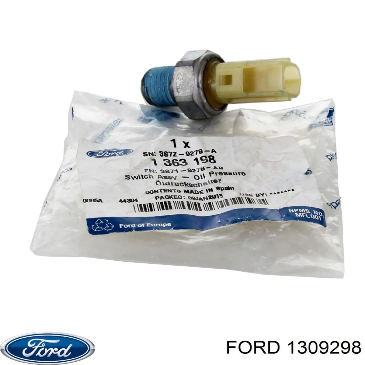 1309298 Ford Датчик показника тиску масла