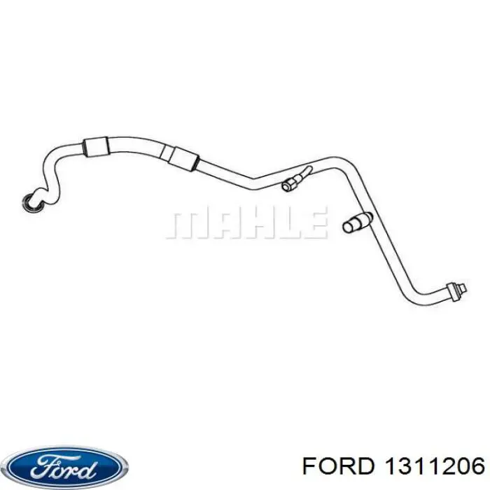 Шланг кондиціонера, від радіатора до осушувачу Ford 1465434 ціна, від 31.67 USD