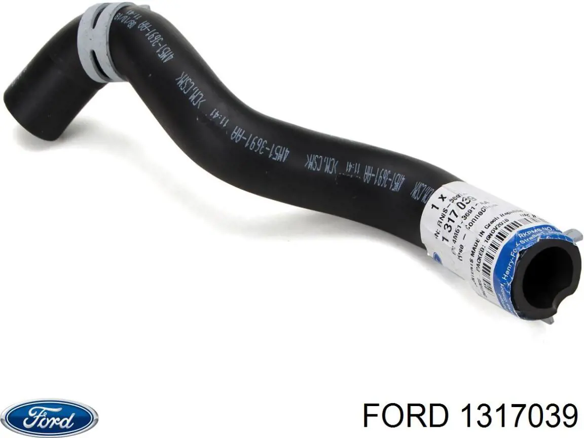 4M513691AA Ford шланг гпк, низького тиску, від бачка до насосу