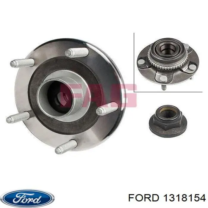 Купити 1318154 Ford Підшипник ступиці колеса
