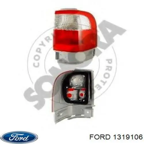 Ліхтар задній правий, зовнішній Ford 1319106 ціна, від 76.33 USD