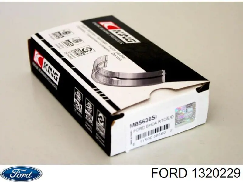 Вкладиші колінвала, корінні, комплект, стандарт (STD) Ford Focus 1 (DFW) (Форд Фокус)