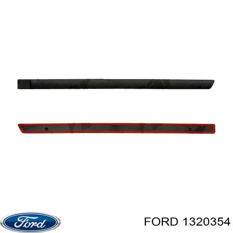 1320354 Ford молдинг задніх правих дверей