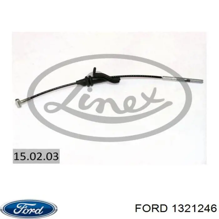 1321246 Ford Трос ручного гальма передній